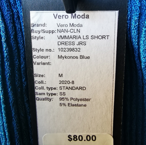 NWT Amazing VERO MODA belted dress - Picture 5 of 5